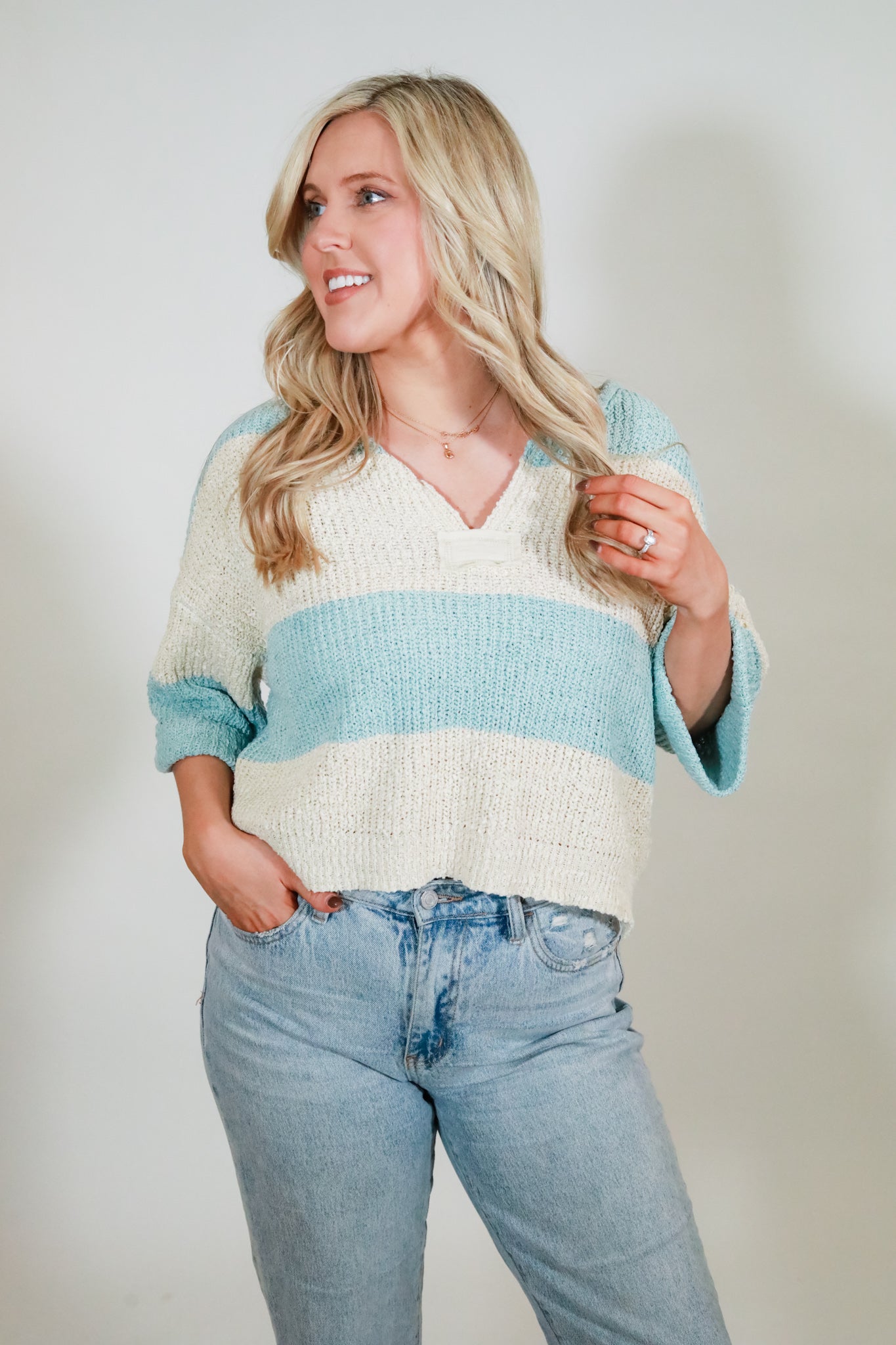 Boxy Wide Stripe Sweater