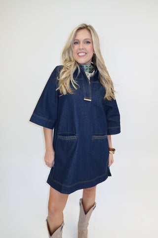 The Tailored Theory Shift Dress