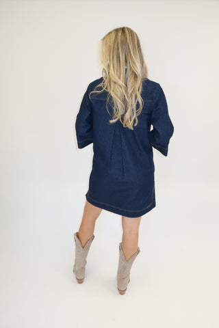 The Tailored Theory Shift Dress