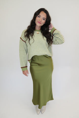 Silk Society Midi Skirt - The Pink Tulip Clothing