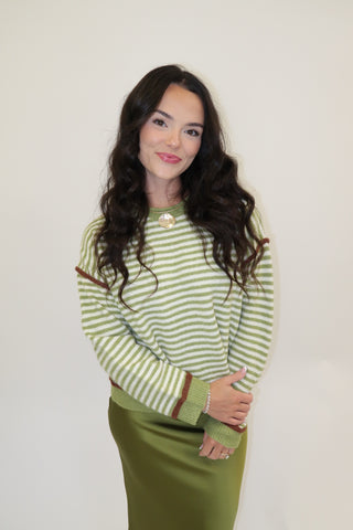 The Brownstone Stripe Sweater