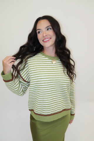 The Brownstone Stripe Sweater