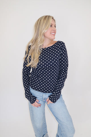 The Polka Club Long Sleeve Top