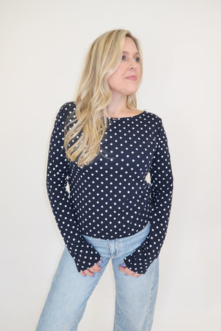 The Polka Club Long Sleeve Top