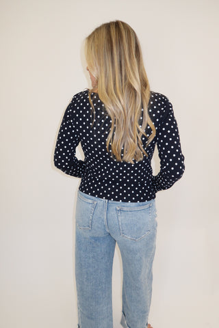 The Polka Club Long Sleeve Top