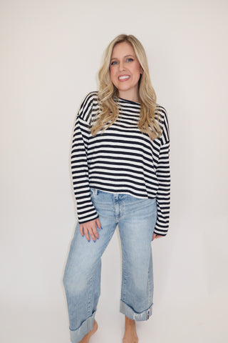 The Layering Effect Stripe Knit Top