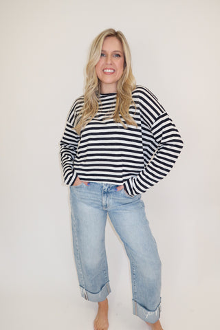 The Layering Effect Stripe Knit Top