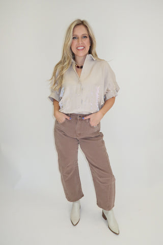 The Champagne Edit Shimmer Blouse