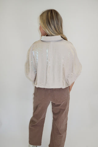 The Champagne Edit Shimmer Blouse