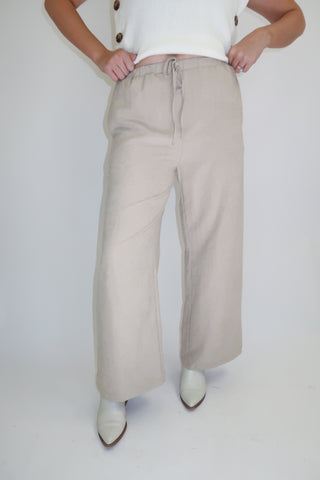 The Soft Approach Silky Drawstring Pants - The Pink Tulip Clothing