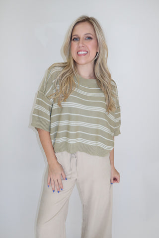 A Change Of Stripes Lightweight Sweater - The Pink Tulip Clothing