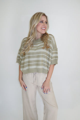 A Change Of Stripes Lightweight Sweater - The Pink Tulip Clothing