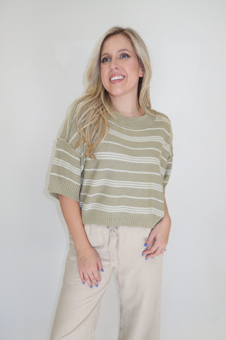 A Change Of Stripes Lightweight Sweater - The Pink Tulip Clothing