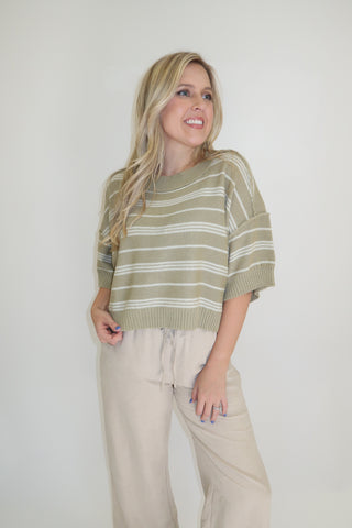 A Change Of Stripes Lightweight Sweater - The Pink Tulip Clothing