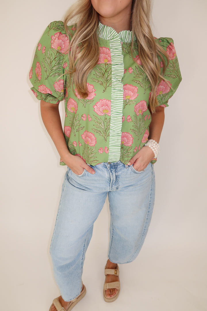 Spring Calling Top - The Pink Tulip Clothing