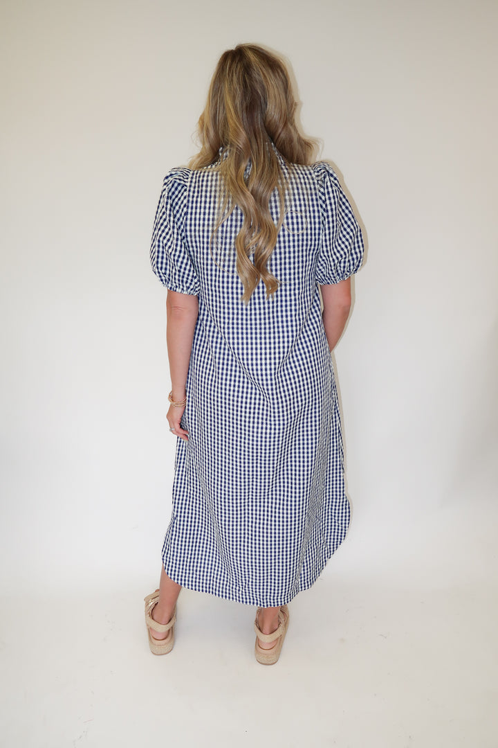 Checked In Dress - The Pink Tulip Clothing