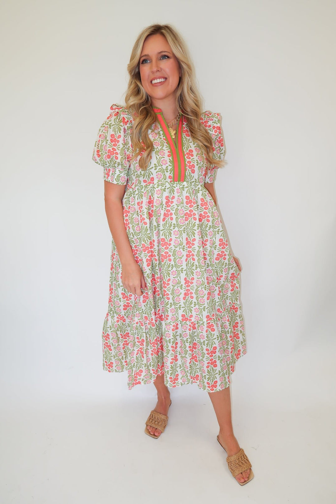 Sunny Gathering Dress - The Pink Tulip Clothing