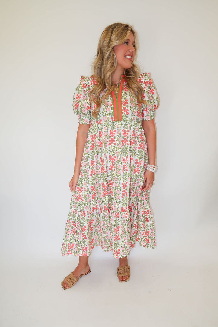Sunny Gathering Dress - The Pink Tulip Clothing