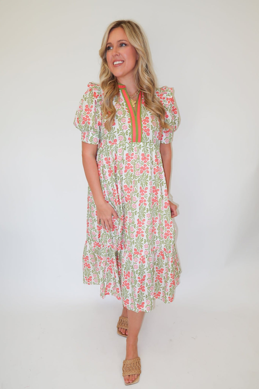 Sunny Gathering Dress - The Pink Tulip Clothing