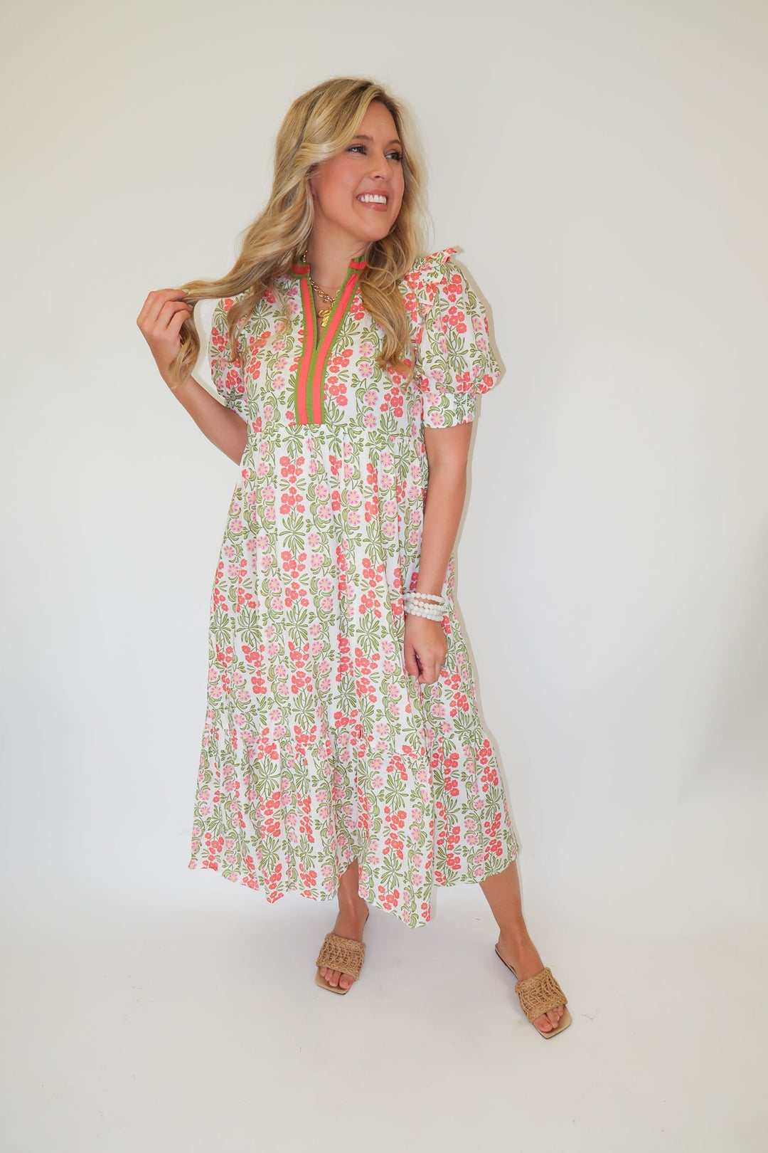 Sunny Gathering Dress - The Pink Tulip Clothing