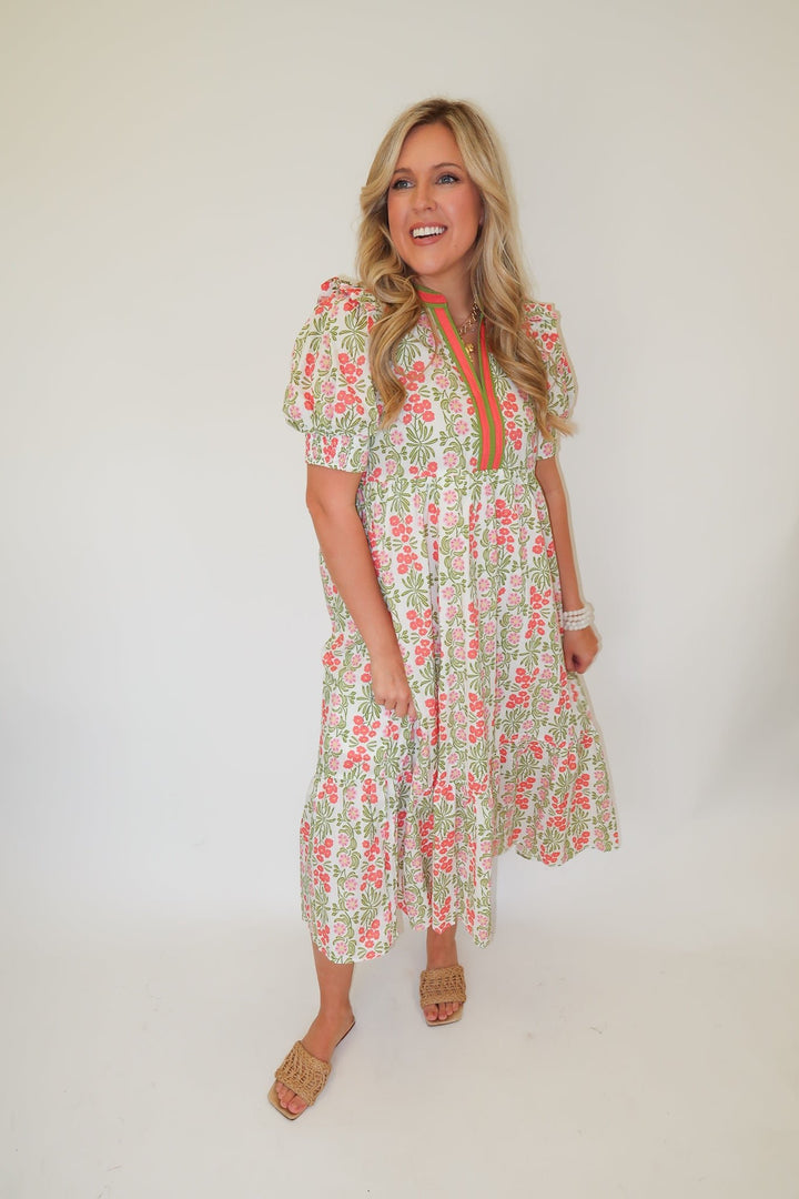Sunny Gathering Dress - The Pink Tulip Clothing