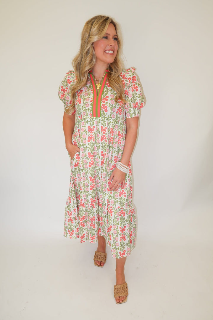 Sunny Gathering Dress - The Pink Tulip Clothing