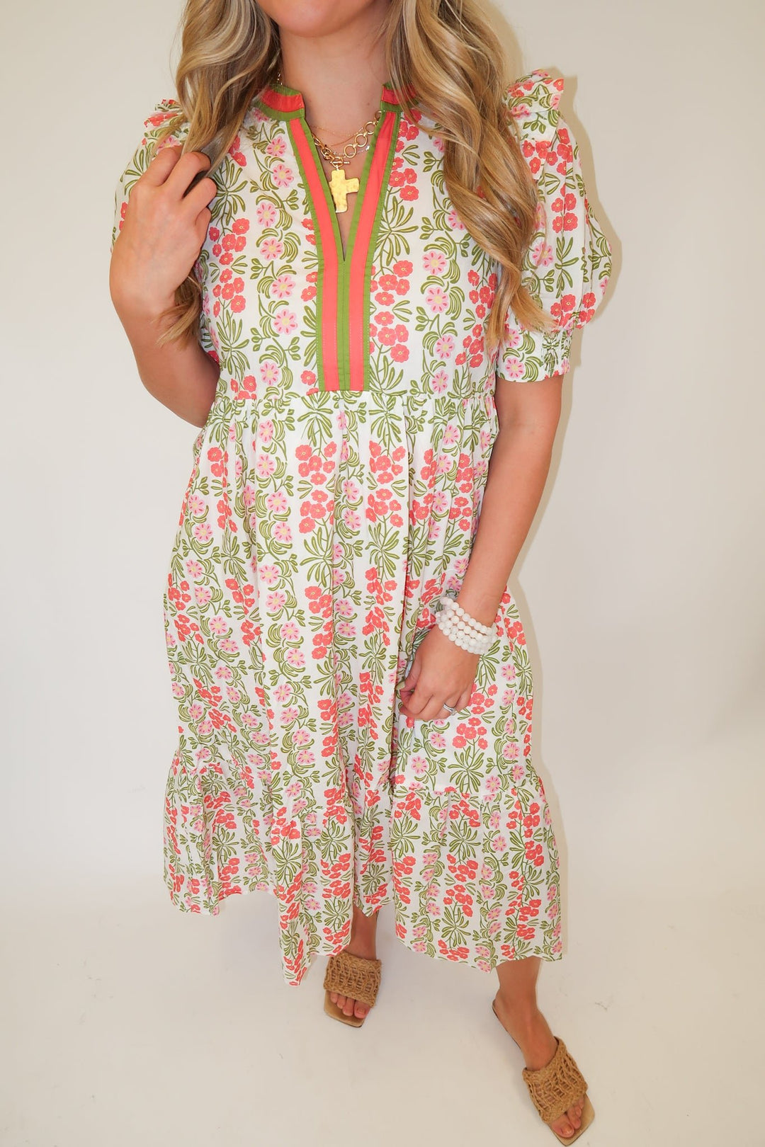 Sunny Gathering Dress - The Pink Tulip Clothing