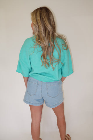 Mint to Be Sweater - The Pink Tulip Clothing
