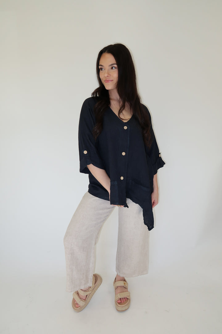 Sun Through Linen Jacket - The Pink Tulip Clothing