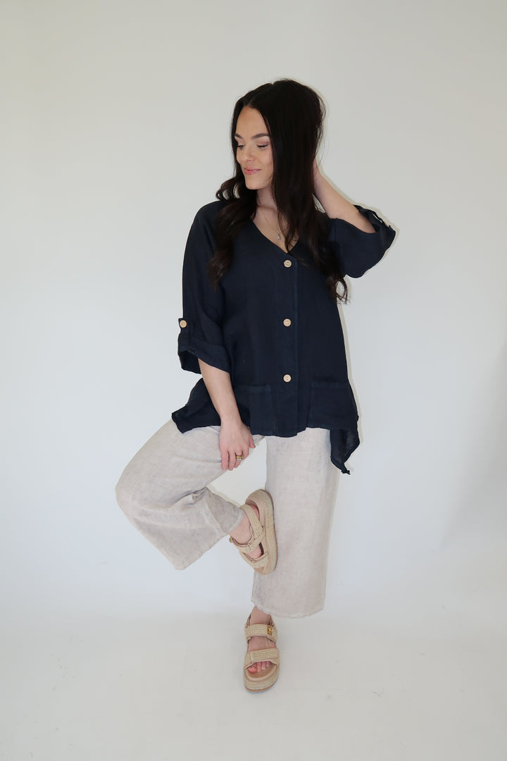 Sun Through Linen Jacket - The Pink Tulip Clothing