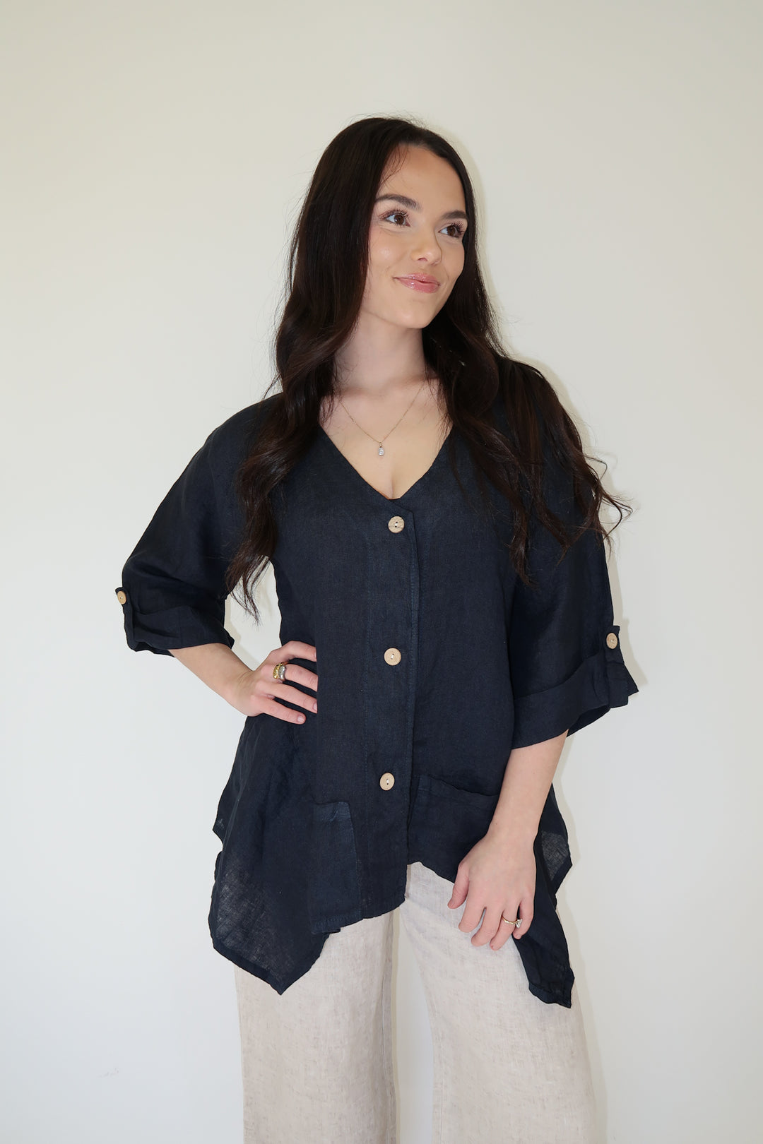 Sun Through Linen Jacket - The Pink Tulip Clothing