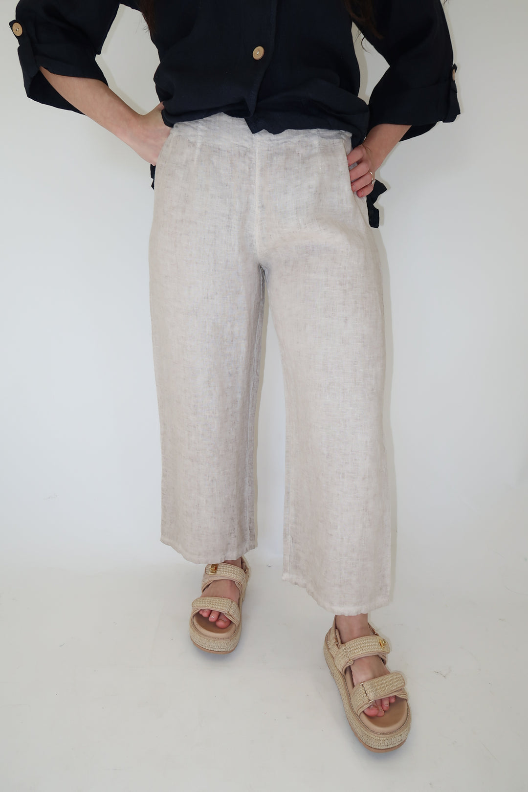 Low Effort Linen Pant - The Pink Tulip Clothing
