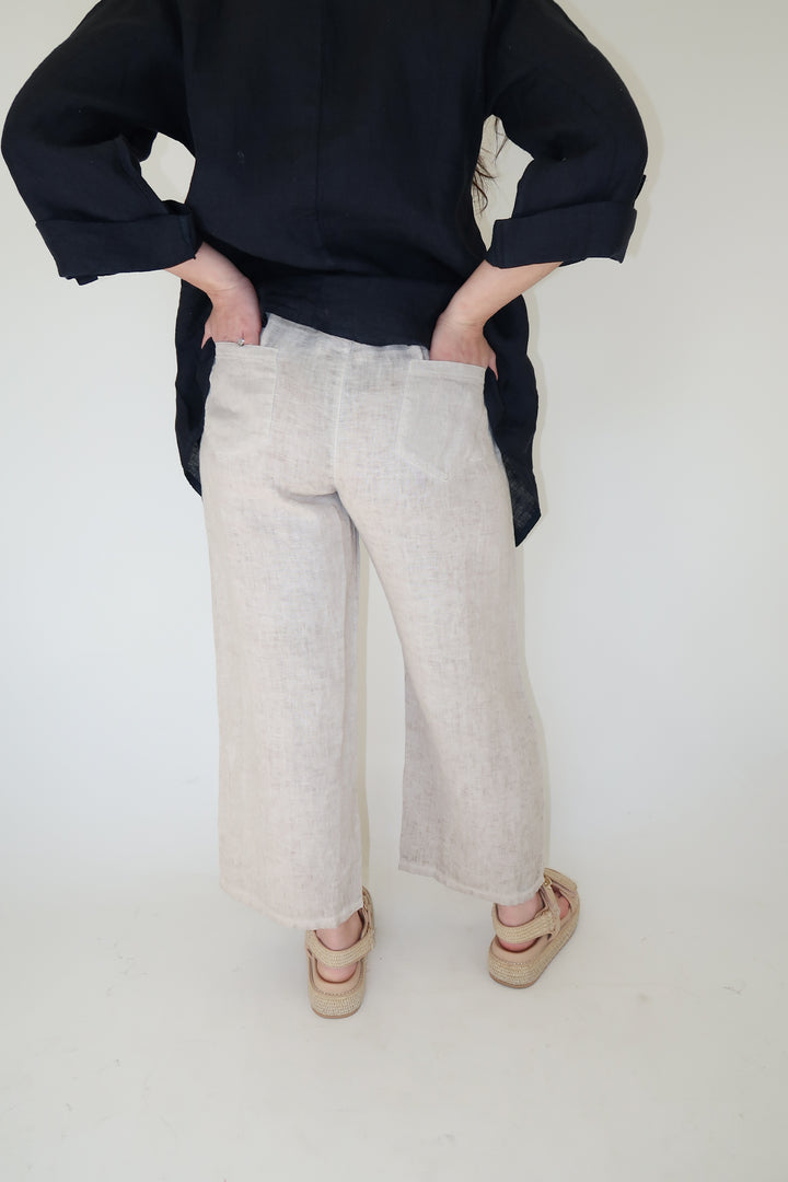 Low Effort Linen Pant - The Pink Tulip Clothing