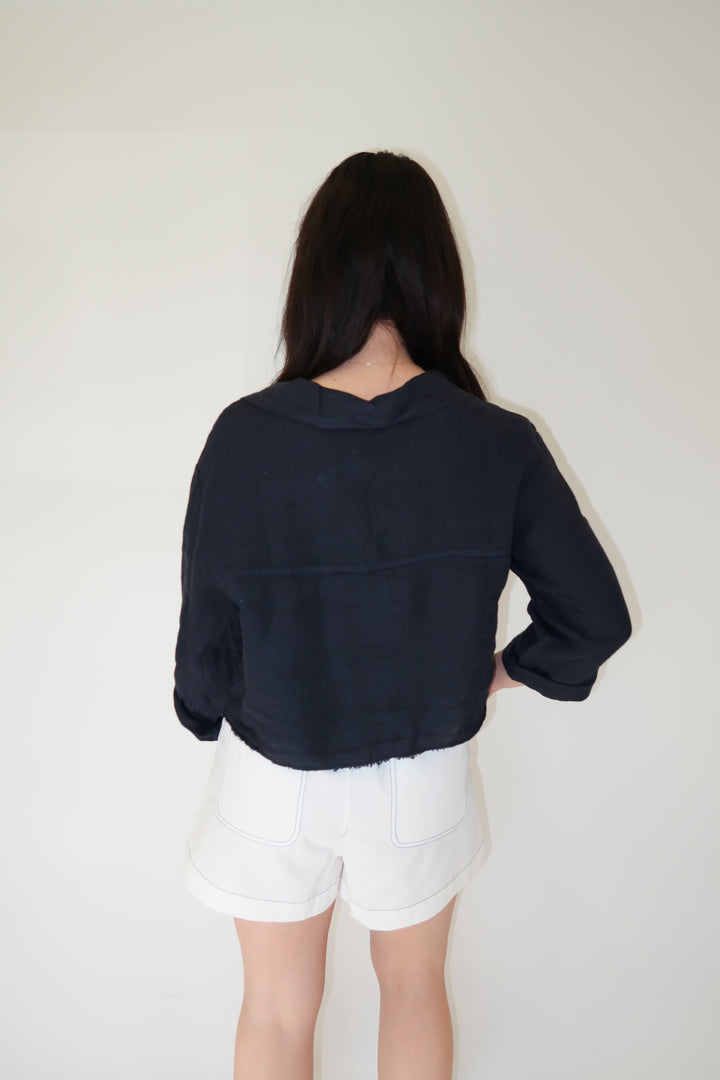 Out in the Air Linen Jacket - The Pink Tulip Clothing