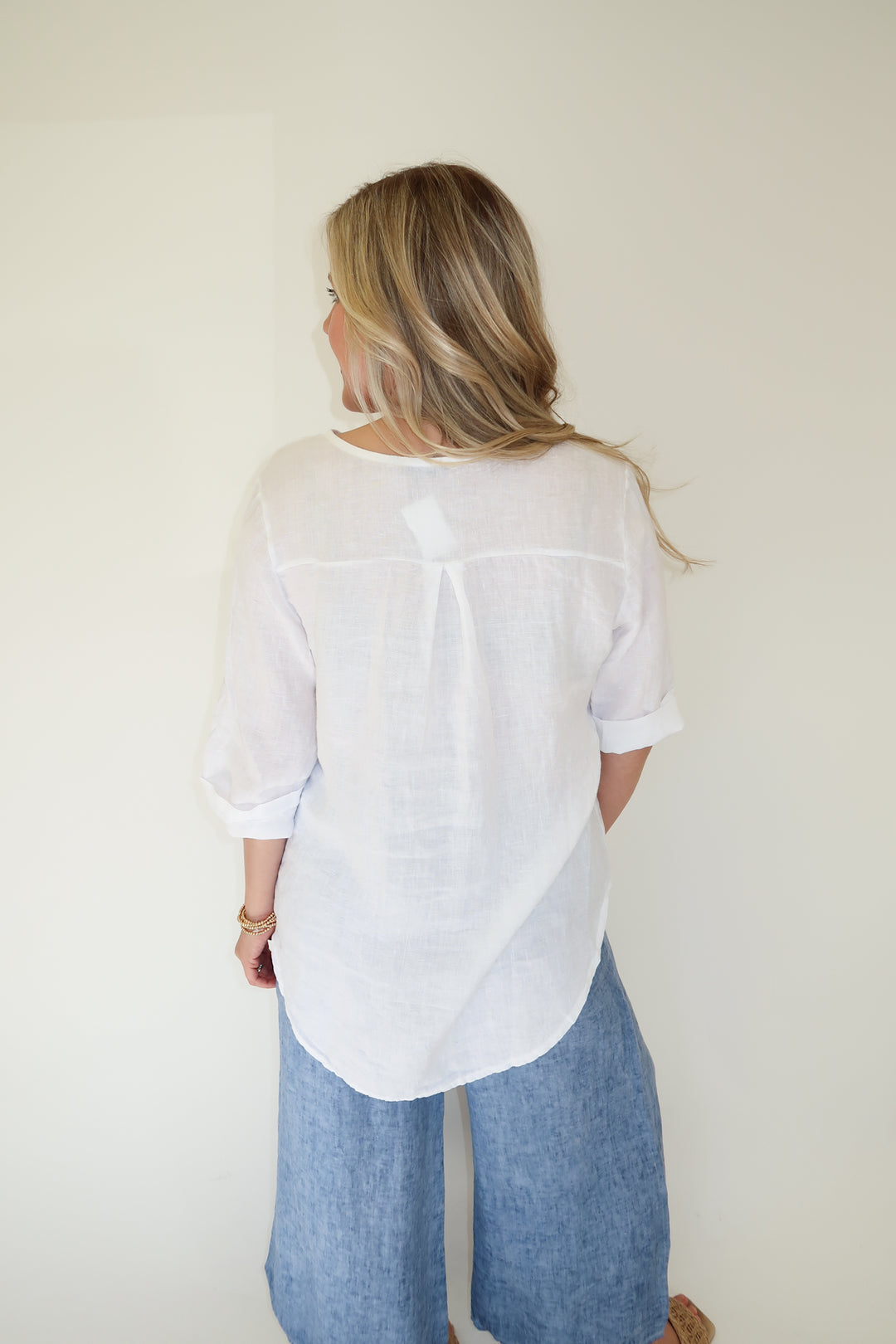 Barefoot State Linen Top - The Pink Tulip Clothing