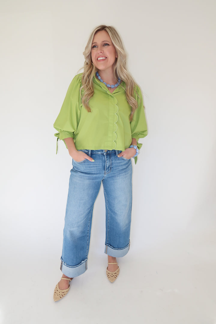 Sweet Edge Top - The Pink Tulip Clothing