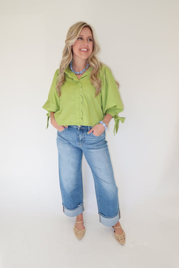 Sweet Edge Top - The Pink Tulip Clothing