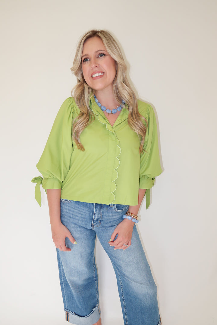 Sweet Edge Top - The Pink Tulip Clothing