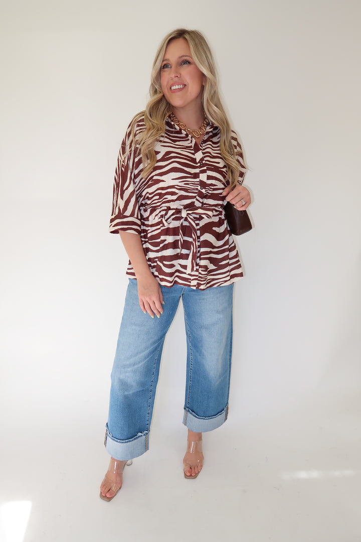 Office Edge Top - The Pink Tulip Clothing