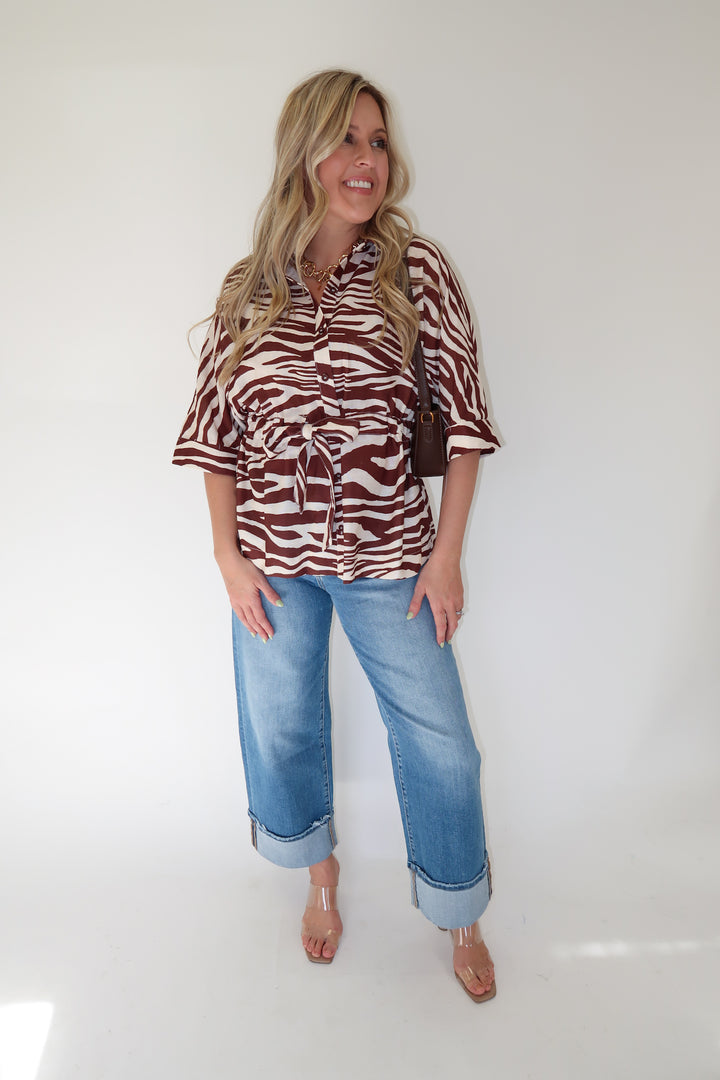 Office Edge Top - The Pink Tulip Clothing