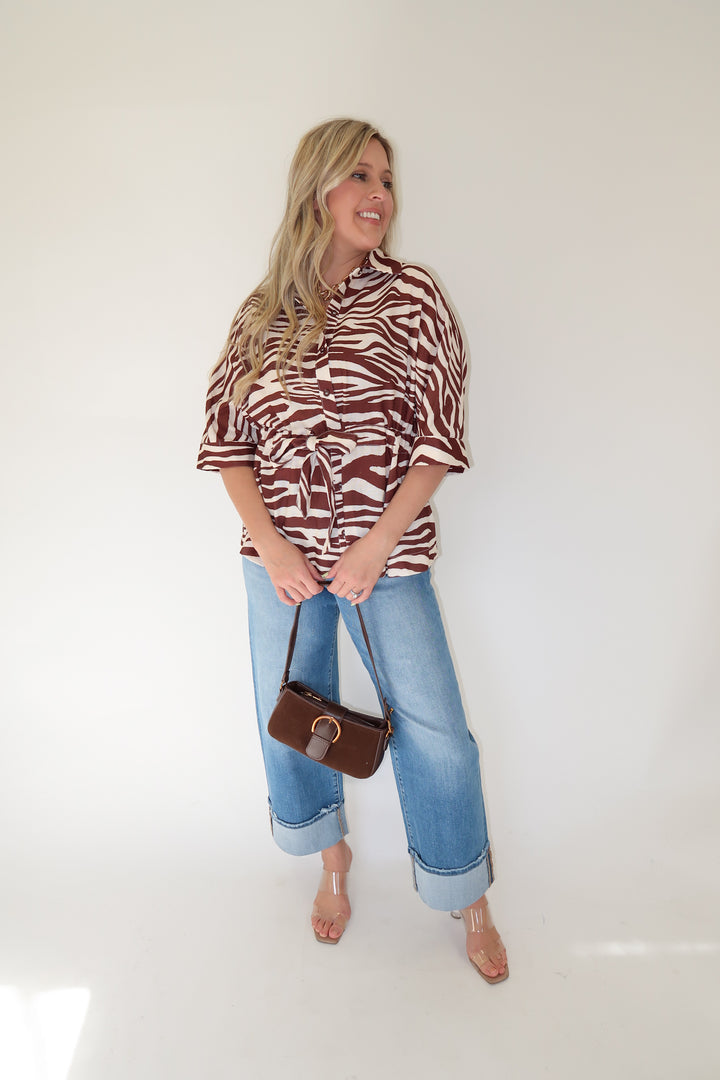 Office Edge Top - The Pink Tulip Clothing