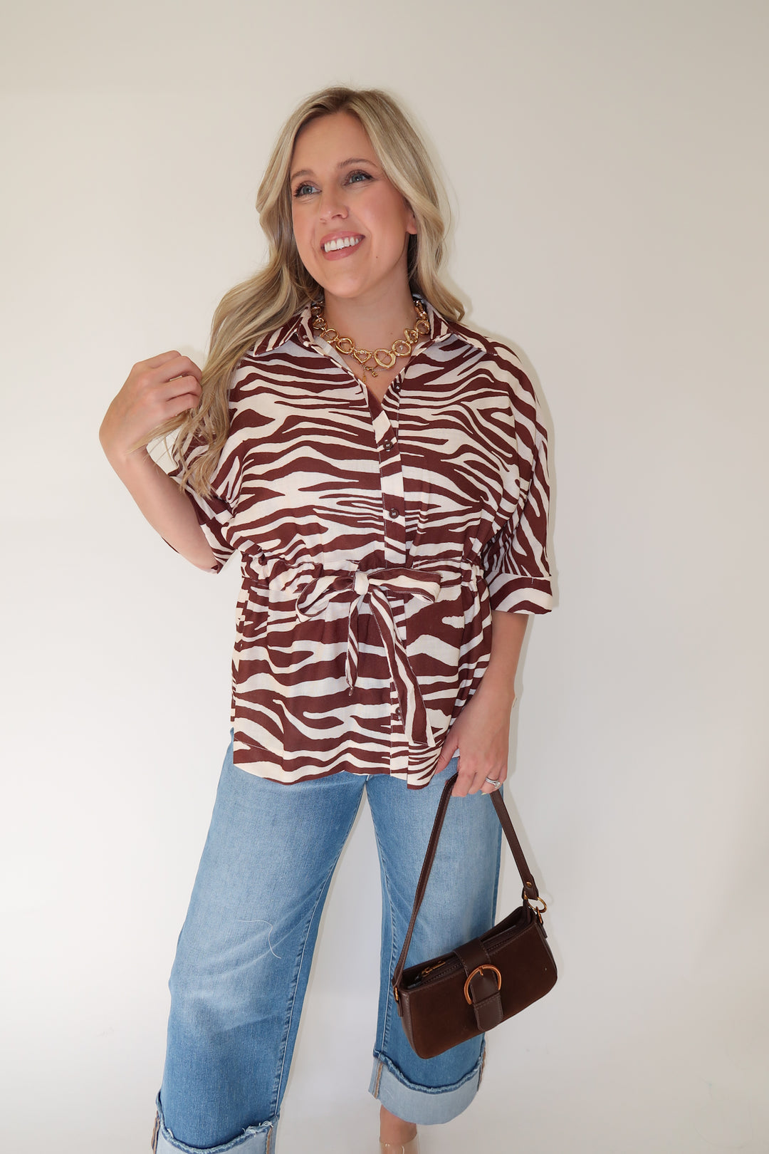 Office Edge Top - The Pink Tulip Clothing