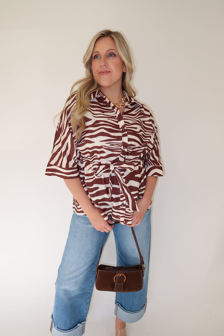 Office Edge Top - The Pink Tulip Clothing