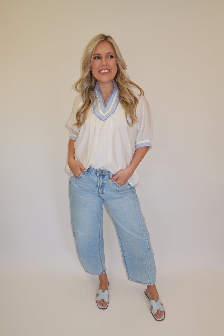 Clean Lines Top - The Pink Tulip Clothing