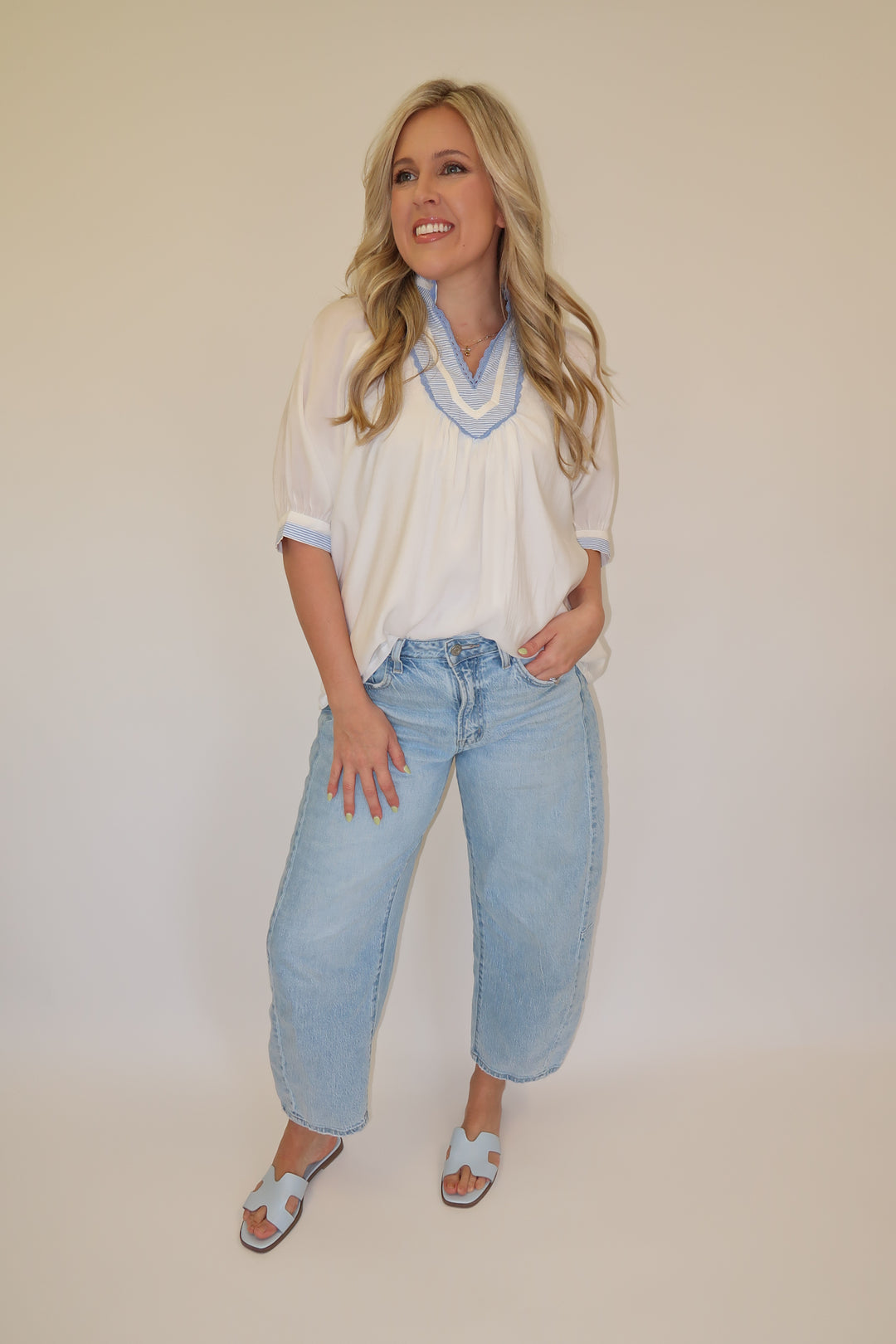 Clean Lines Top - The Pink Tulip Clothing