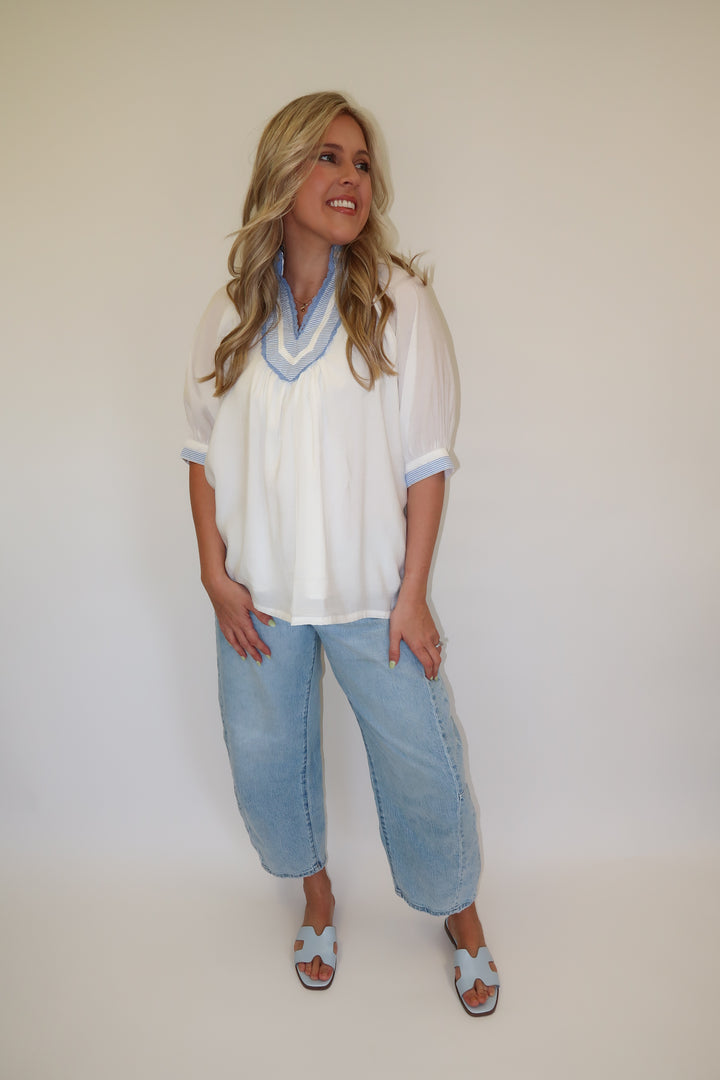 Clean Lines Top - The Pink Tulip Clothing