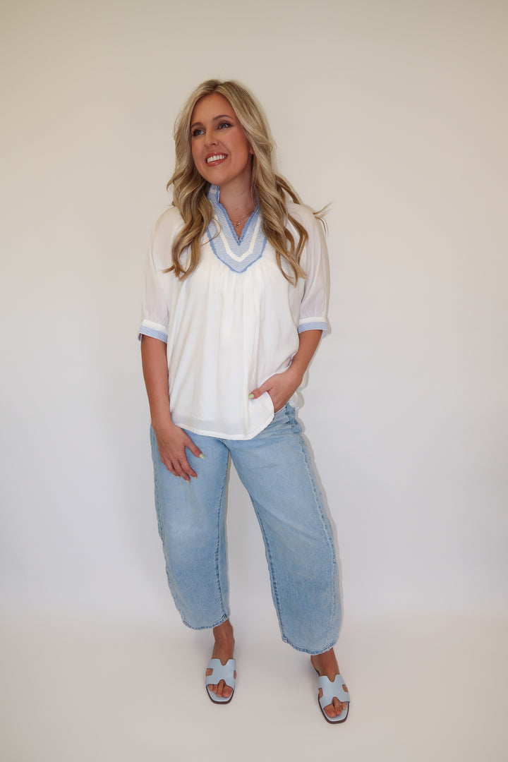 Clean Lines Top - The Pink Tulip Clothing