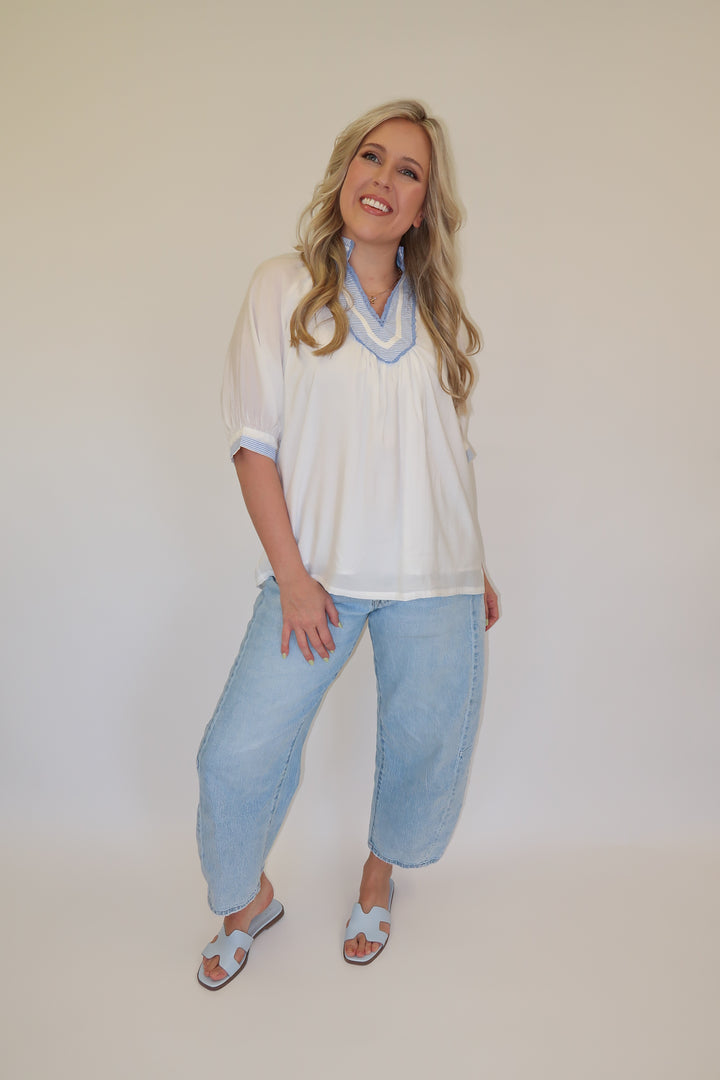 Clean Lines Top - The Pink Tulip Clothing