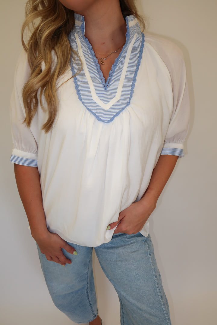 Clean Lines Top - The Pink Tulip Clothing