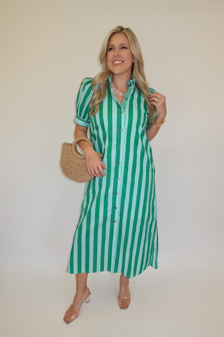 Green Light Dress - The Pink Tulip Clothing